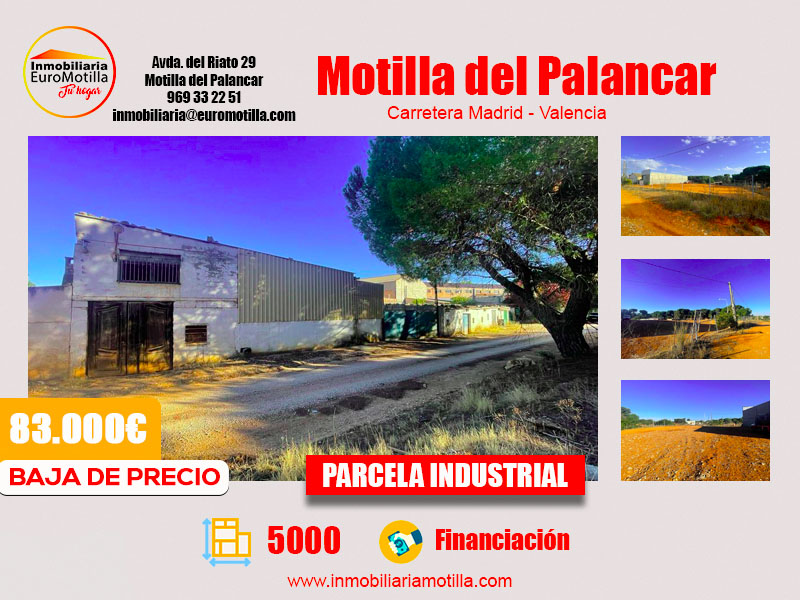Parcela Industrial de 5.000m en Motilla del Palancar REBAJADO 25.000€